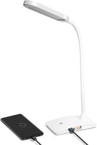 img 4 attached to 💡 TW Desk Lamps for Home Office - Super Bright Small Desk Lamp with USB Charging Port: The Ultimate LED Desk Light for Study, Bedside Reading, and More!