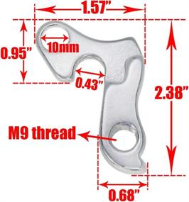 img 3 attached to 🚲 2 Pack Universal Derailleur Hanger for Cyclocross, Hybrid, MTB, and Road Racing Bicycles