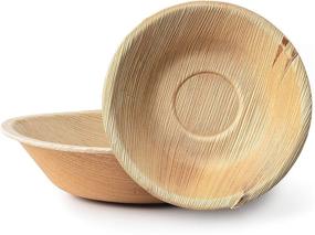 img 4 attached to Disposable Plates Compostable Bamboo Style Natural