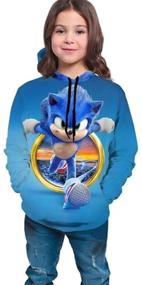 img 1 attached to 🎄 3D Printed Christmas Hoodies: Stylish Sweatshirts for Boys and Girls, Perfect Holiday Gifts