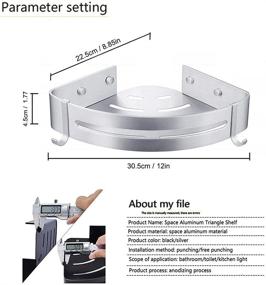 img 2 attached to Aluminum Bathroom Self Adhesive Drilling Anti Rust