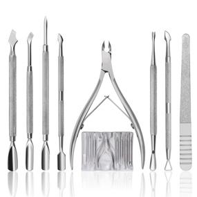 img 4 attached to 💅 CGBE Cuticle Trimmer and Pusher Set: Professional Stainless Steel Manicure Tools for Perfect Fingernails and Toenails