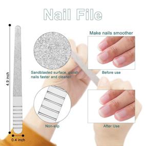 img 2 attached to 💅 CGBE Cuticle Trimmer and Pusher Set: Professional Stainless Steel Manicure Tools for Perfect Fingernails and Toenails