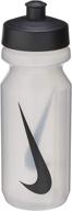 hydrate with nike's clear/black big mouth water bottle (22oz) for optimal performance logo