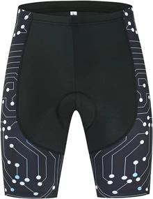 img 2 attached to 🚴 Coconut Ropamo Men's Cycling Shorts - Biking Shorts with 4D Padded Anti-Slip Cuff - Cycle Wear Tights for Bike Riding