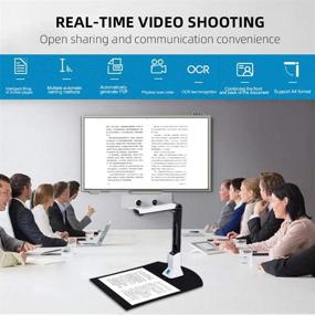 img 1 attached to 📸 AOUSTHOP Portable USB Document Scanner: High-Definition Real-time Projection, Camera & Video Recording, OCR English A4 Format Bound Document, Teacher Business Live Demo Web Conference