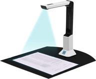 📸 aousthop portable usb document scanner: high-definition real-time projection, camera & video recording, ocr english a4 format bound document, teacher business live demo web conference logo