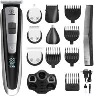 🧔 ceenwes professional men's grooming kit: beard trimmer, hair clippers, hair design trimmer, mustache trimmer, body groomer, nose & ear trimmer - ideal for facial & body hair logo