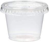 reditainer - plastic disposable portion cups - jello shot cup - perfect souffle cup – 4 ounce (50 cups with lids) logo