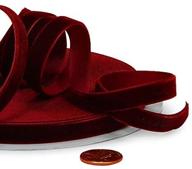 🎀 burgundy velvet ribbon: perfect holiday gift wrap & crafting essential | 1 inch x 10 yd logo
