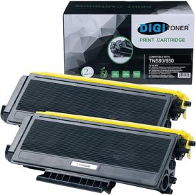 img 4 attached to 🖨️ DIGITONER High Yield Toner Cartridge Replacement for Brother Laser Printer – Compatible with TN580 TN650 TN620 – Black [2 Pack]