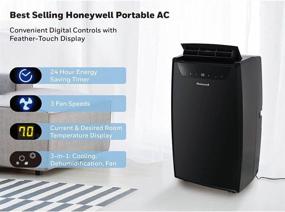 img 3 attached to 🌬️ Honeywell 14000 BTU Portable AC Unit with Dehumidifier and Fan