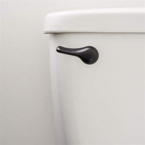 img 3 attached to Universal Bronze Toilet Tank Flush Lever Handle 🚽 Replacement with Nut Lock - Fits Most Toilets (Front Mount)