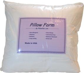 img 3 attached to 🛏️ Machine Washable 15x15 Inch Pillowflex Premium Polyester Filled Pillow Form Insert - Square Design - Made in USA