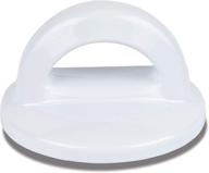 🍳 enhance your cookware with universal white knobs - replacement pan lid handles (1 pack) logo