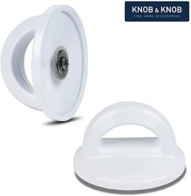 img 2 attached to 🍳 Enhance Your Cookware with Universal White Knobs - Replacement Pan Lid Handles (1 Pack)