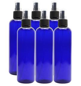 img 4 attached to 🌾 Cornucopia 8oz Cobalt Blue PET Plastic Spray Bottles with Premium Fine Mist Atomizers (6-pack); Ideal for DIY Home Cleaning, Aromatherapy, and Beauty Care