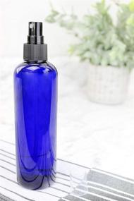 img 3 attached to 🌾 Cornucopia 8oz Cobalt Blue PET Plastic Spray Bottles with Premium Fine Mist Atomizers (6-pack); Ideal for DIY Home Cleaning, Aromatherapy, and Beauty Care