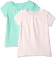 carter's girls' 2-pack tees: double the style, double the fun! logo