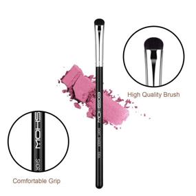 img 3 attached to Short Shader Precision Eyeshadow Smudge Brush - High-End Small Eyeshadow Brush for Creasing & Cat Eye Makeup Look - Premium Quality - Cruelty Free