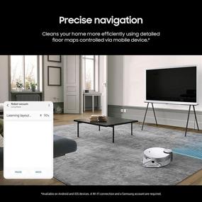 img 1 attached to 🤖 SAMSUNG Jet Bot AI+ Robot Vacuum Cleaner: Advanced Object Recognition, Intelligent Cleaning, Clean Station, Touchless Dust Removal, Precise Navigation, Camera, White