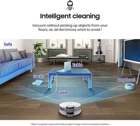 img 3 attached to 🤖 SAMSUNG Jet Bot AI+ Robot Vacuum Cleaner: Advanced Object Recognition, Intelligent Cleaning, Clean Station, Touchless Dust Removal, Precise Navigation, Camera, White