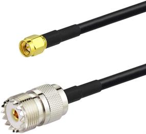 img 3 attached to 📻 Bingfu Ham Radio Antenna Adapter: SMA Male to UHF SO239 Female with RG58 Coaxial Jumper Cable - 60cm 2 feet Length - for Two Way Radio, RTL SDR Receiver, VNA Network Analyzer, and Marine VHF Radio