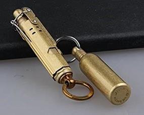 img 4 attached to 🔥 Vintage Brass/Copper Wheel Kerosene Lighter: Windproof Pocket-Sized for Candle Cooking, BBQs, Fireworks