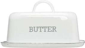 img 4 attached to 🧈 Elegantly Practical: Creative Co Op Enameled Butter Storage Solution