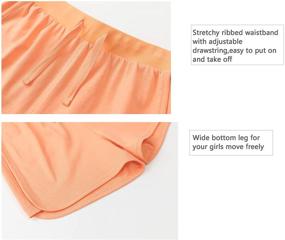 img 1 attached to ALAVIKING Orange M Girls' Athletic Running Waistband for Skirts & Skorts: Top-Notch Performance