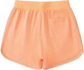 img 3 attached to ALAVIKING Orange M Girls' Athletic Running Waistband for Skirts & Skorts: Top-Notch Performance