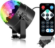 🎉 disco light party lights, spriak dj stage strobe light sound activated, 7 colors with remote control disco ball lamps for birthday dance, home, ktv, and christmas parties (1 pack) логотип