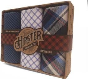 img 3 attached to 🎁 Blue Handkerchiefs - Stylish Gift Pack for Hipsters