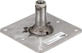 img 2 attached to 📍 Attwood SP-67739-T Lock’N-Pin ¾-Inch Pin Base: 7x7-Inch Threaded Base with Acetal Bushing and Pre-Drilled Holes