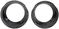 🔊 metra 82-9601 6.5-6.75" speaker adapter for 1998-2013 harley davidson touring models, black logo