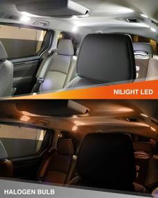 img 3 attached to 🔆 Nilight 194 LED Bulb, T10 T15 168 2828 W5W, White 6000K, Vehicle Interior Dome Map Door Courtesy Marker Cabin License Plate Lights, 10-Pack