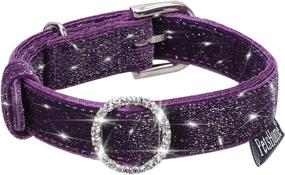 img 4 attached to 🐶 PetsHome Cat Collar and Dog Collar Set - Adjustable Collars for Cats and Small Dogs [Bling Beautiful Design]