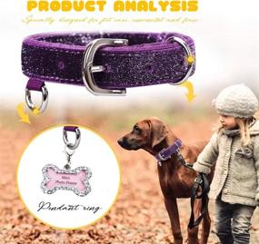img 2 attached to 🐶 PetsHome Cat Collar and Dog Collar Set - Adjustable Collars for Cats and Small Dogs [Bling Beautiful Design]