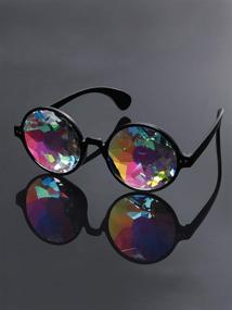 img 2 attached to Eye-Catching Kaleidoscope Goggles: Sunglasses for Unforgettable Festival Decoration