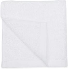 img 3 attached to 🛀 Amazon Basics White Terry Washcloths - 100% Cotton, 40-Pack: High-Quality Bathroom Essentials!