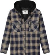 wenven plaid fleece sleeve shirt - men's clothing for shirts with enhanced seo logo