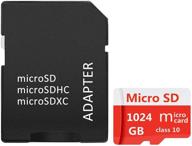 💾 high capacity 1024gb micro sdxc card class 10 with free adapter for smartphones and tablets: ultimate flash memory solution logo