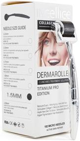 img 3 attached to 📌 Dermaroller Derma Roller 192 Pins Titanium: Professional Microneedling Roller for Face & Body, Enhances Hair Growth | English User Instruction Included