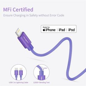 img 1 attached to 🚗 20W PD Быстрое автомобильное зарядное устройство USB C с сертифицированным MFi кабелем Type C для Lightning - Совместимо с Apple iPhone 13/12/Pro Max/Mini/11/XS/XR/X 8 Plus/SE/iPad Mini 5/Air 3 - В комплект входит быстрый зарядный адаптер