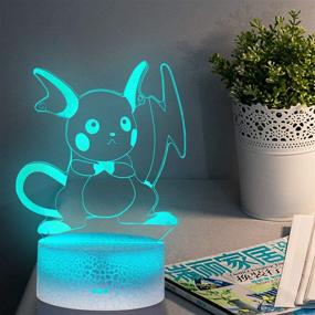 img 3 attached to 🌟 Enhance Your Décor with the zxc 3D Illusion Lamp Toys Night Light - 7 Color Change LED Desk Lamp-333