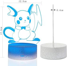 img 2 attached to 🌟 Enhance Your Décor with the zxc 3D Illusion Lamp Toys Night Light - 7 Color Change LED Desk Lamp-333