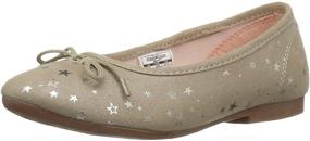 img 4 attached to ✨ Sparkle in Style: Oshkosh B'gosh Ballet Silver Toddler Girls' Shoes