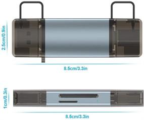 img 1 attached to Eletrand USB A + Type C 2 in 1 SD/TF Memory Card Reader | USB 3.0 Adapter for TF, SD, Micro SD | Compatible with Windows/MAC/Linux/Android