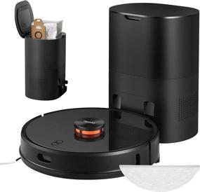 img 4 attached to Lydsto R1 Dust Collection Sweeping Robot: Advanced LDS Lidar Navigation, 🧹 SLAM Intelligent Algorithm, Self Empty Base, Carpet Recognition, Fall Prevention - Black-1