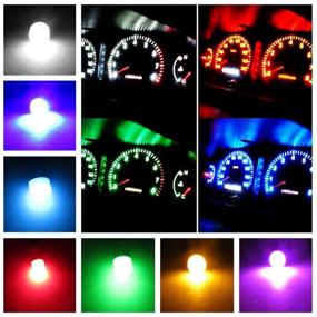 img 2 attached to 🔴 20-Pack WLJH Pink LED Bulbs Kit for 2003-2008 Subaru Forester, Instrument Gauge Cluster Indicator Warning Light Dash Panels Lights